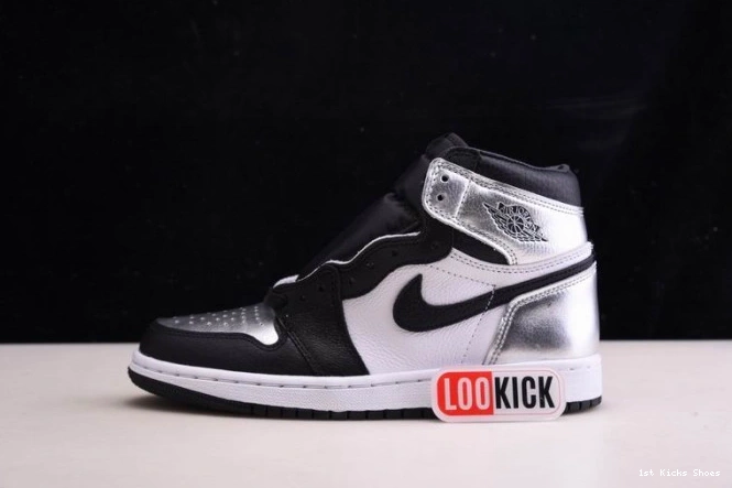 1st Kicks Shoes 1 JORDAN SILVER AIR TOE CD0461-001 WMNS OG HIGH 0713